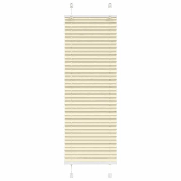 vidaXL Plissee Creme 50x150 cm Stoffbreite 49,4 cm Polyester 4015286 günstig online kaufen