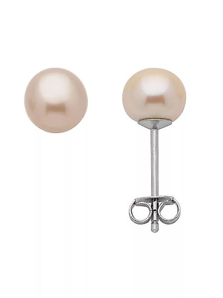 Adelia´s Paar Ohrhänger "925 Silber Ohrringe Ohrstecker Ø 8 mm", mit Süßwas günstig online kaufen