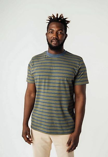 MELA Kurzarmshirt T-Shirt AVAN Stripes Fein gerippter Kragen günstig online kaufen