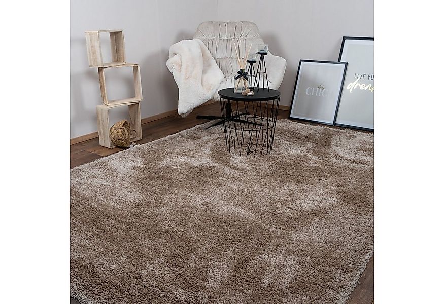 Consilio Concept Designteppich MONA Teppich Wohnzimmer Hochflor Shaggy lang günstig online kaufen