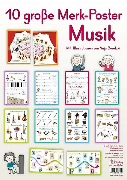 Verlag an der Ruhr Poster 10 große Merk-Poster Musik günstig online kaufen