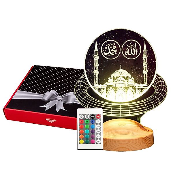 Geschenkelampe LED Nachttischlampe Moschee Nachtlicht muslimische günstig online kaufen