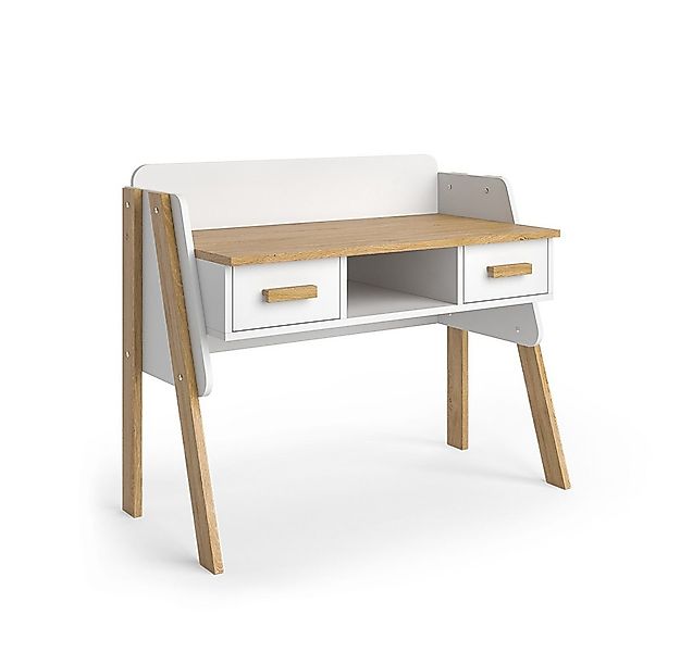 VitaliSpa® Schreibtisch Malia, Weiß/Eiche, 97 x 51 cm günstig online kaufen
