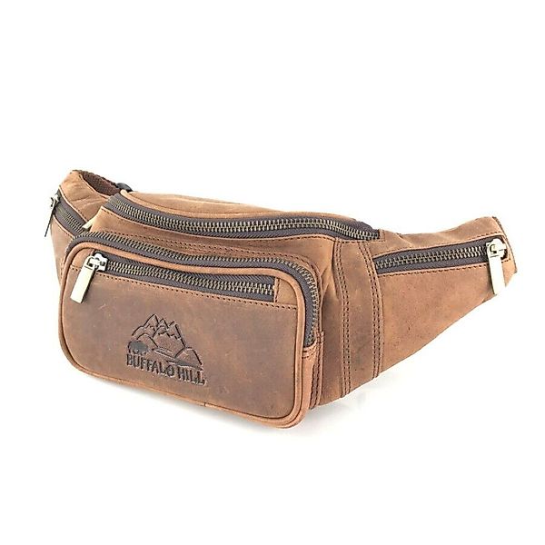 Buffalo Hill Bauchtasche Büffelleder, Vintage Umhängetasche günstig online kaufen