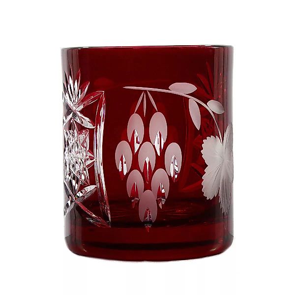 Whiskyglas Whiskybecher Trinkbecher Handgeschliffen Kristallglas Traube 280 günstig online kaufen