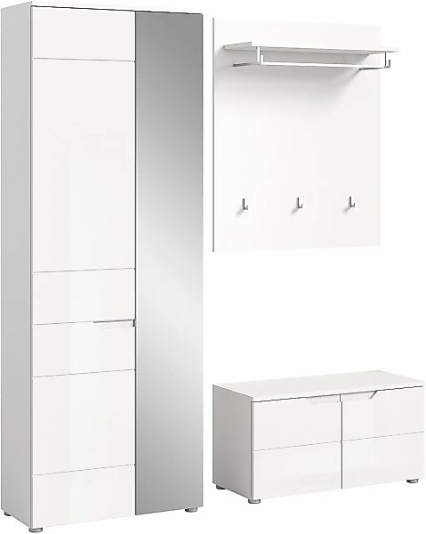 INOSIGN Garderoben-Set "CAPRI, 3-teilig, mit eingefasster Griffmulde, beste günstig online kaufen