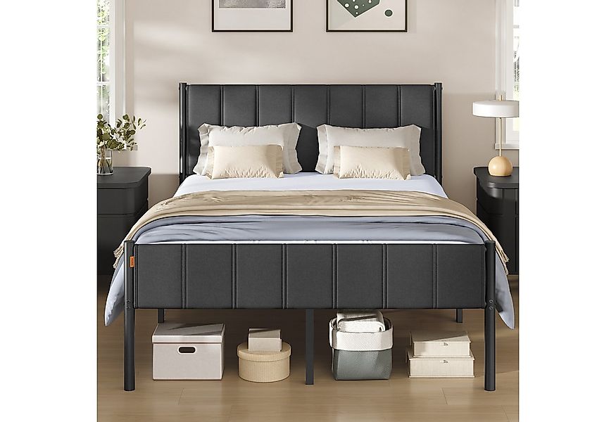 VASAGLE Polsterbett, mit gepolstertem Kopfteil, hochtragfähig, mehrere Größ günstig online kaufen