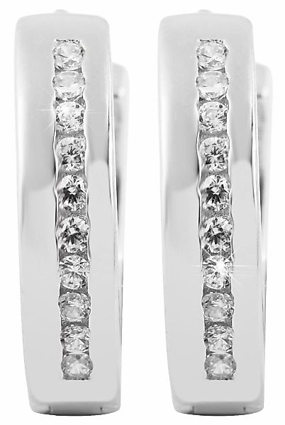 Adelia´s Klappcreolen "Damen Ohrringe – Klappcreole aus 925 Silber mit Zirk günstig online kaufen