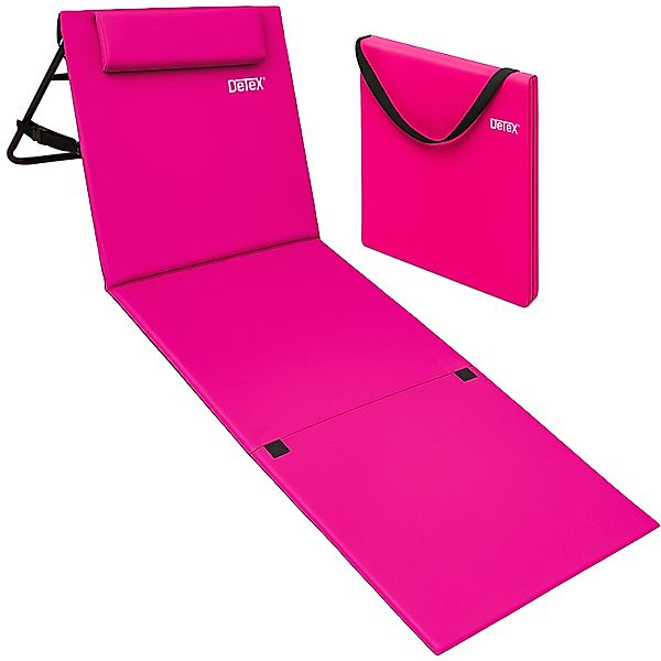 Detex Gartenliege, Rückenlehne Gepolstert Pink Tasche günstig online kaufen