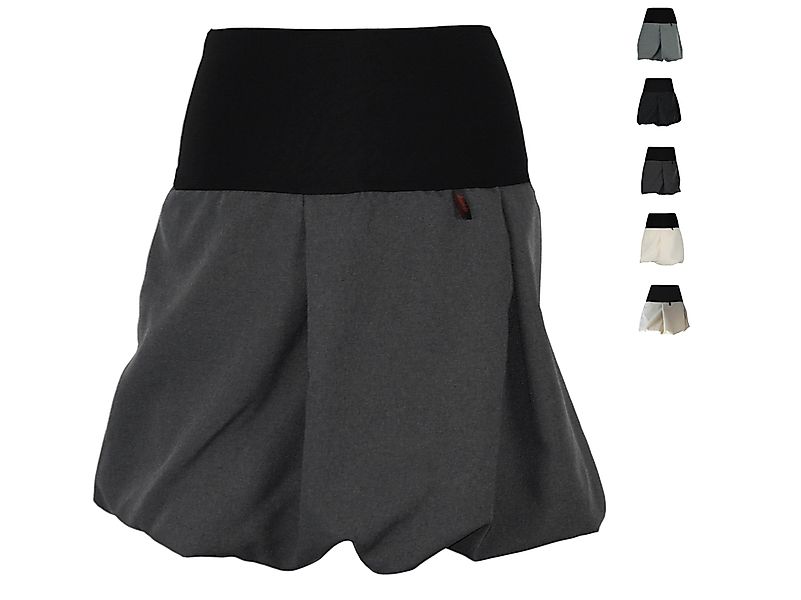 dunkle design Minirock Ballonrock Grau Schwarz günstig online kaufen