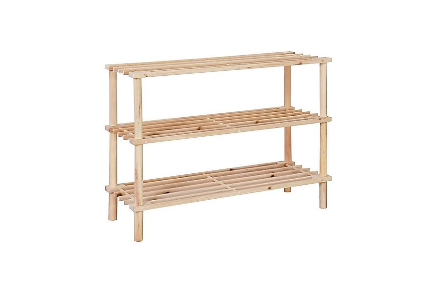 HTI-Living Schuhregal Schuhregal 3 Ebenen Anea Holz Natur, Stück 1-tlg., Sc günstig online kaufen