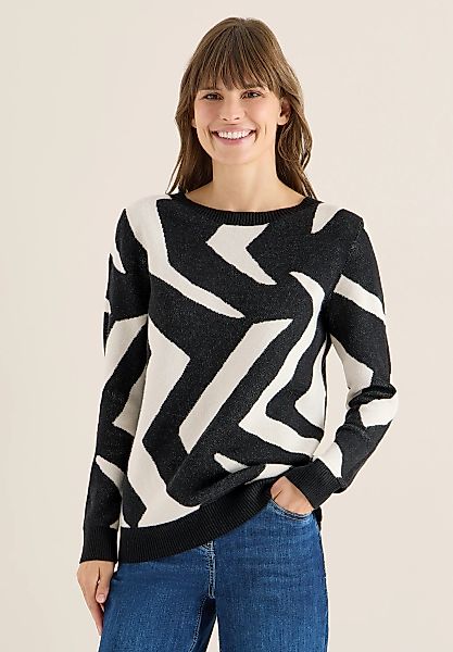 Cecil Strickpullover mit grafischem Muster günstig online kaufen