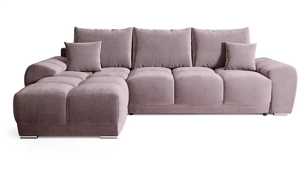 Ecksofa mit Schlaffunktion   ¦ rosa/pink ¦ Maße (cm): B: 290 H: 85 Polsterm günstig online kaufen