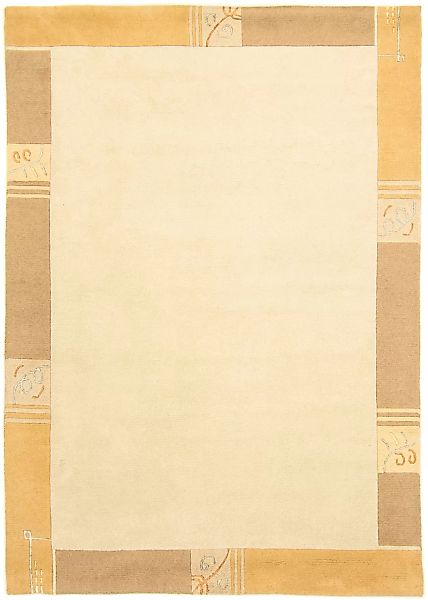 morgenland Wollteppich »Nepal - 230 x 162 cm - beige«, rechteckig günstig online kaufen