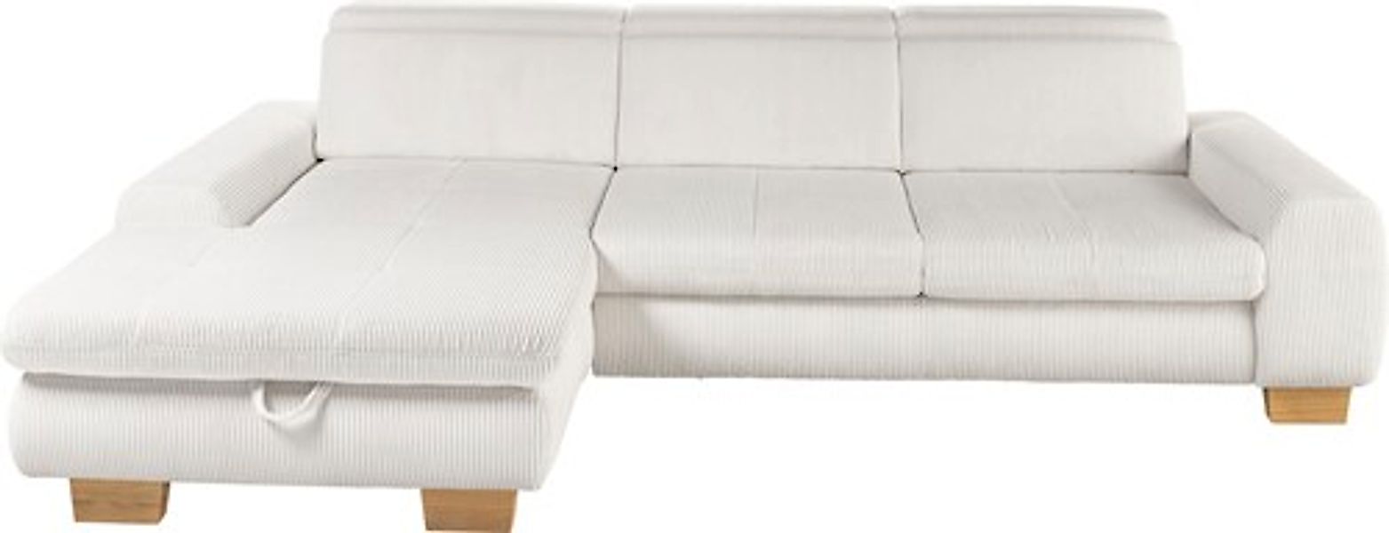 set one by Musterring Ecksofa Kopteil verstellbar, mit Bettfunktion, in Cor günstig online kaufen