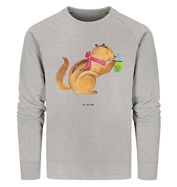Mr. & Mrs. Panda Longpullover Eichhörnchen Smoothie Größe L - Heather Grey günstig online kaufen