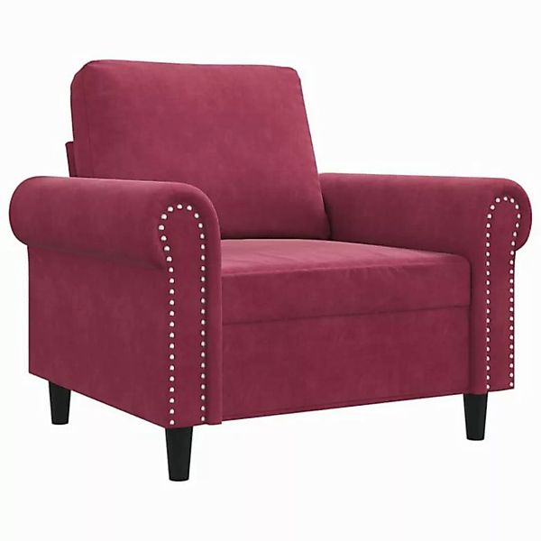 vidaXL Sofa Sessel Weinrot 60 cm Samt günstig online kaufen