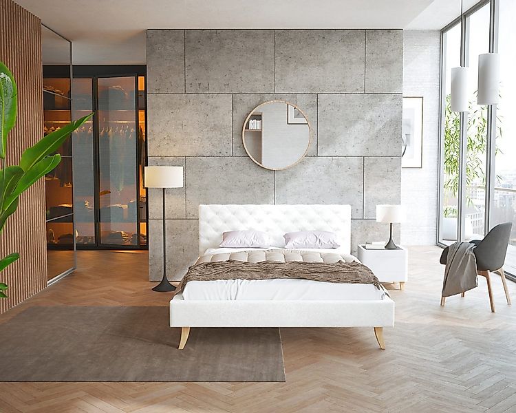 thematys Polsterbett Bett aus Velours 120x200, 140x200, 160x200, 180x200cm günstig online kaufen