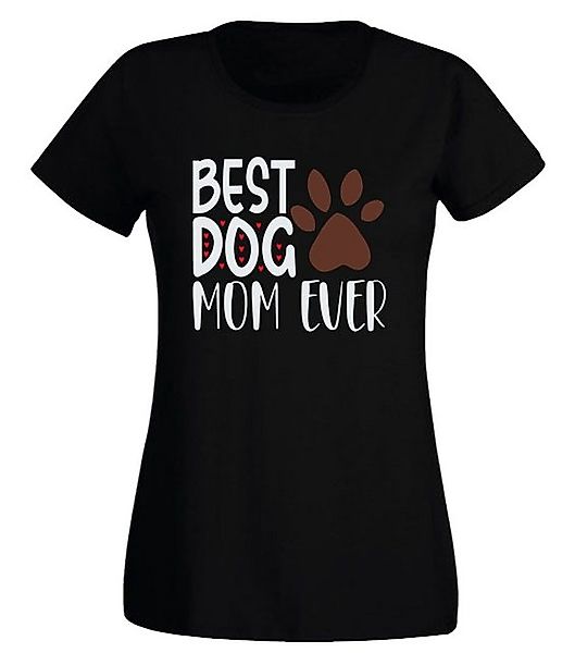 G-graphics T-Shirt Damen T-Shirt - Best Dog mom ever Slim-fit, mit Frontpri günstig online kaufen