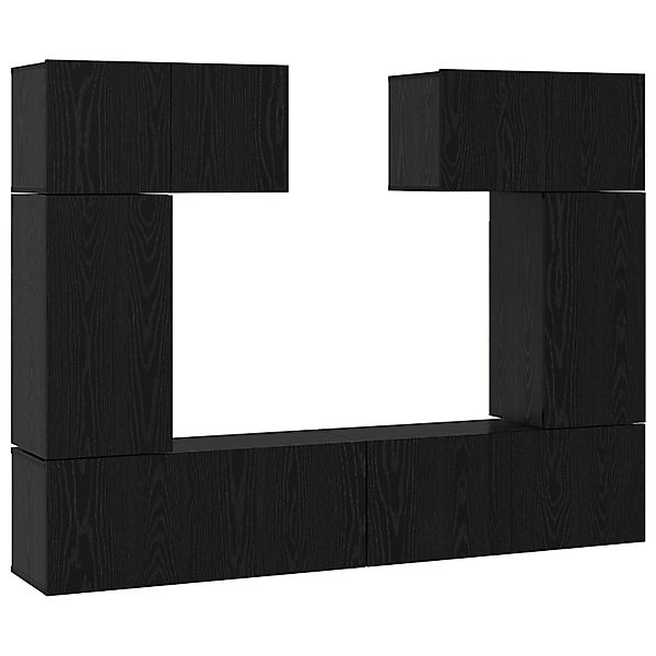 vidaXL TV-Schrank TV-Schrank-Set mit Regal 6 günstig online kaufen