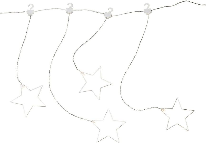KONSTSMIDE LED-Lichtervorhang Weihnachtsdeko, mit 8 Plexisternen und warmwe günstig online kaufen
