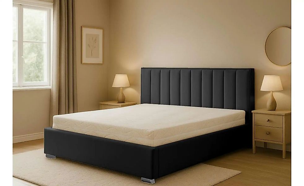 Polsterbett mit Bettkasten Hugo ¦ schwarz ¦ Maße (cm): B: 180 H: 110 Betten günstig online kaufen