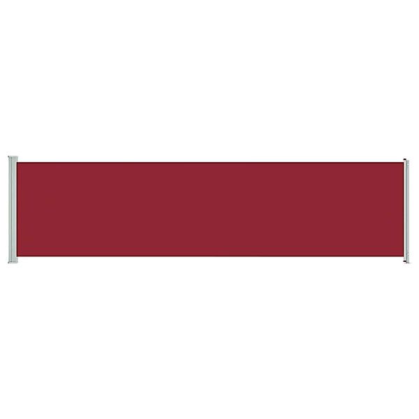 furnicato Seitenmarkise Ausziehbar 160x600 cm Rot günstig online kaufen
