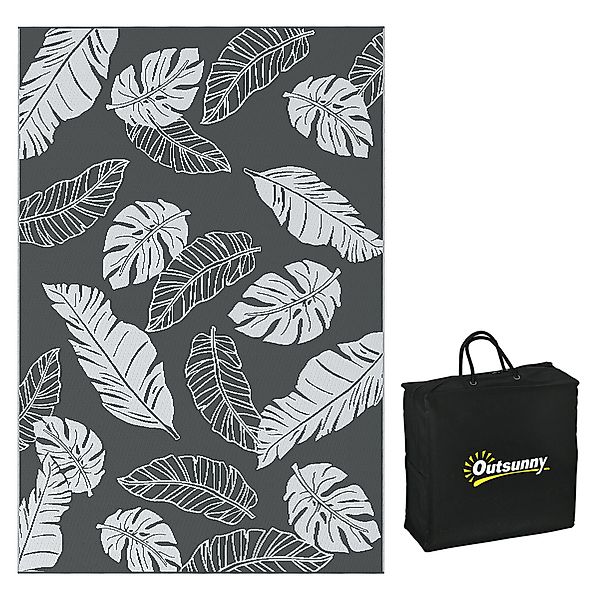 Outsunny Outdoorteppich Campingteppich mit Doppelseitigem Design, günstig online kaufen