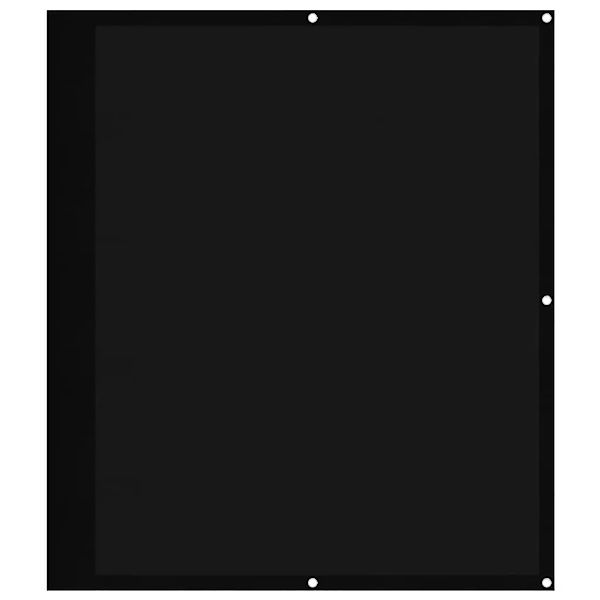 vidaXL Balkon-Sichtschutz Schwarz 120x700 cm 100 % Polyester-Oxford 4000375 günstig online kaufen