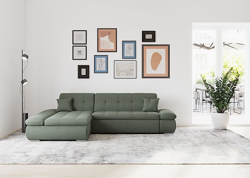 DOMO collection Ecksofa "Moric, L-Form, XXL-Sofa - Breite 300cm, viel Platz günstig online kaufen