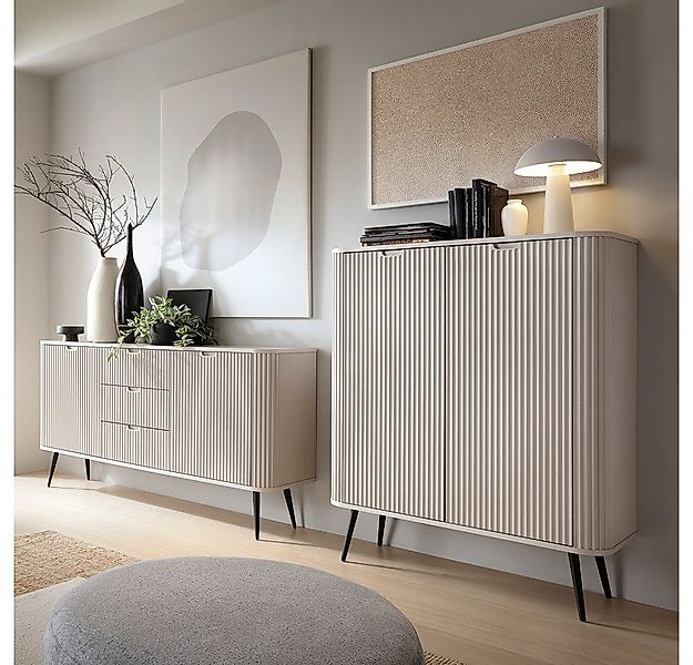 Lomadox Wohnzimmer-Set ZARA-160, (Mega-Spar-Set, 2-St., Konsolentisch Sideb günstig online kaufen