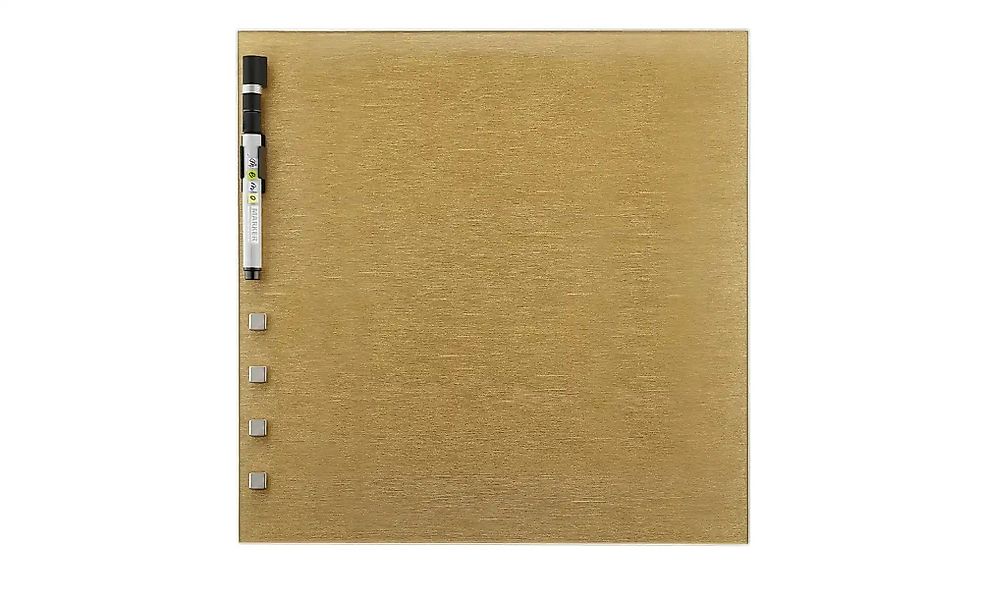 Memoboard 30x30 cm  Gold ¦ gold ¦ Maße (cm): B: 30 H: 30 Accessoires > Bild günstig online kaufen