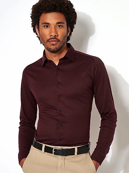 DESOTO Langarmhemd "Jerseyhemd Casual Kent" günstig online kaufen