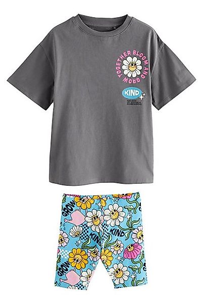 Next T-Shirt & Shorts Oversize-T-Shirt und Radlershorts 100 % Baumwolle (2- günstig online kaufen