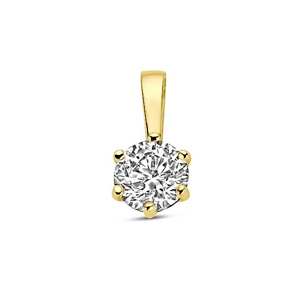 NICEANDnoble Kettenanhänger 585er Gelbgold Kettenanhänger Zirkonia günstig online kaufen