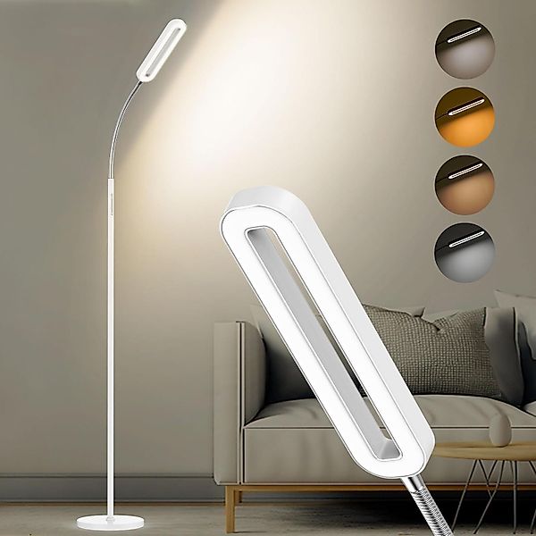 AMDELNE LED Stehlampe Dimmbar, 12W, 1400 günstig online kaufen