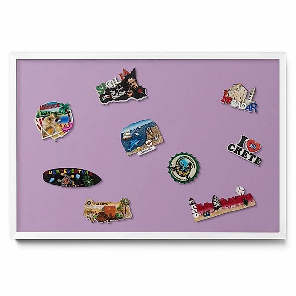 Tulup Magnettafel Bedruckte Magnettafel für die Wand Pastellviolett 60x40 c günstig online kaufen