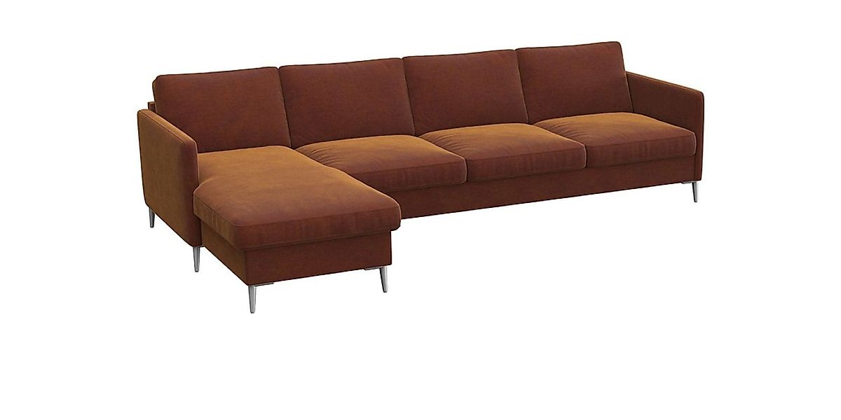 FLEXLUX Ecksofa »Fiore, super Sitzkomfort durch Kaltschaum im Sitz, L-Form« günstig online kaufen