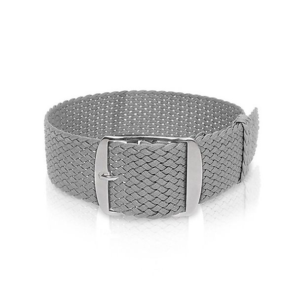 Selva Technik Uhrenarmband Perlonband hellgrau, 20mm günstig online kaufen