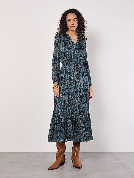 Apricot Druckkleid Paisley-Midikleid, (2-tlg., Gummizug) mit günstig online kaufen