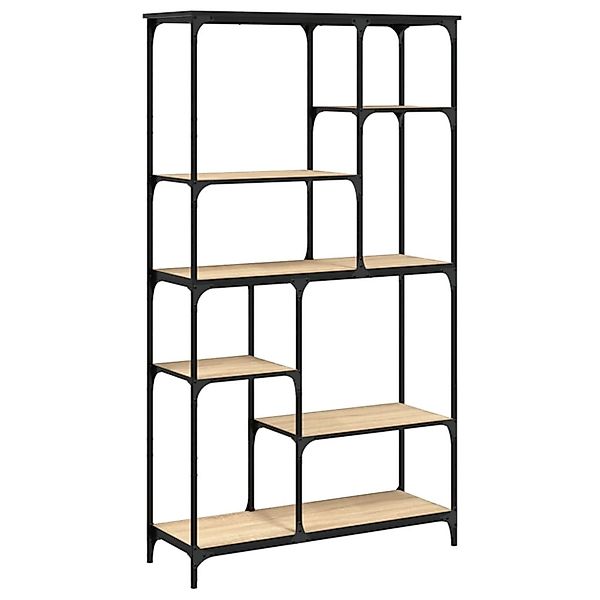 VidaXL Bücherregal Sonoma-Eiche 99x35,5x176 cm Holzwerkstoff und Stahl günstig online kaufen