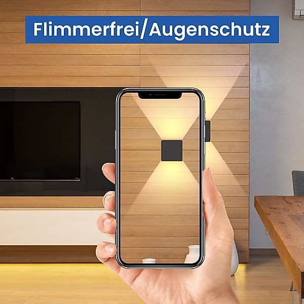 Nettlife Wandleuchte Aussen Schwarz Wandlampe Modern günstig online kaufen