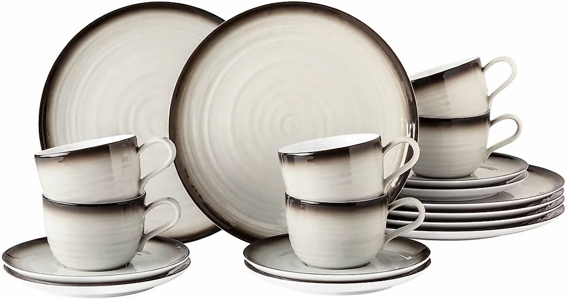 Seltmann Weiden Kaffeeservice "Geschirr-Set, 18 Teile, Terra Corso" Tassen, günstig online kaufen