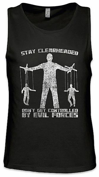 Urban Backwoods Tanktop Stay Clearheaded Ärmelloses T-Shirt Fäden Puppenspi günstig online kaufen