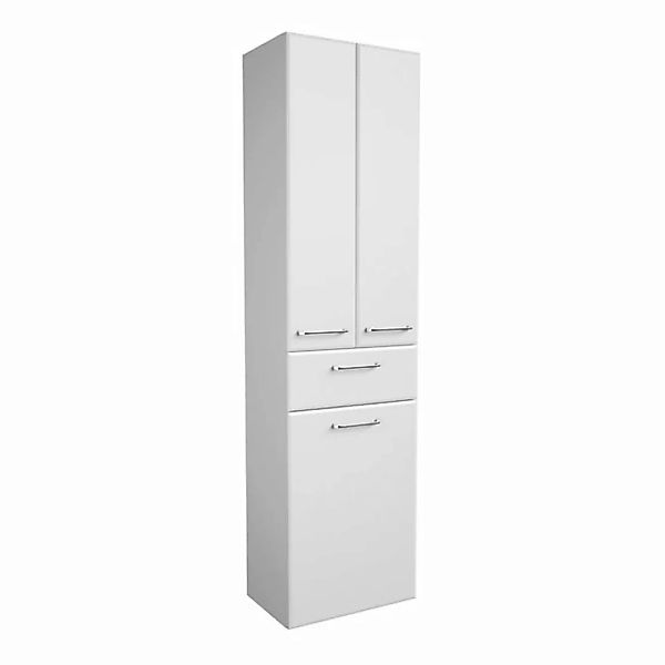 Lomadox Hochschrank QUEBEC-66 mit Wäschekippe in weiß Hochglanz, B/H/T: ca. günstig online kaufen