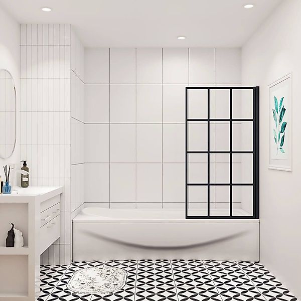 duschspa Badewannenaufsatz 80x140cm ESG Drehwand mit günstig online kaufen