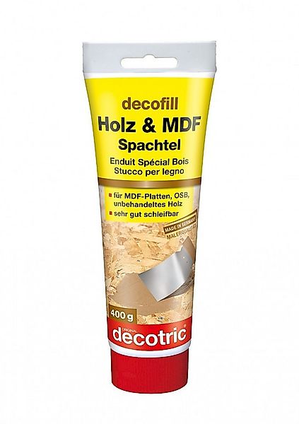 decotric® Spachtelmasse decofill Holz & MDF Spachtel 400g Holzspachtel Repa günstig online kaufen