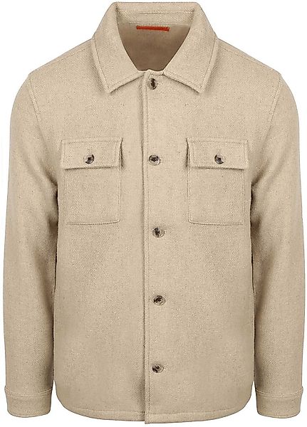 Suitable Overshirt Wool Blend Beige - Größe L günstig online kaufen