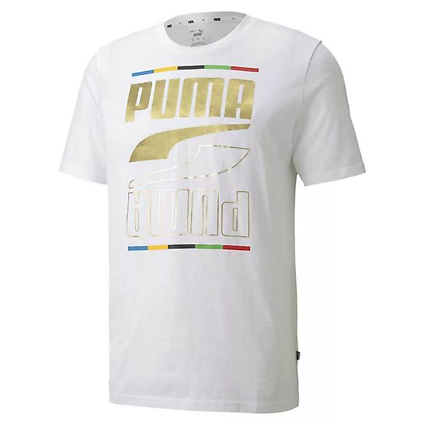 Puma Rebel 5 Continents Kurzarm T-shirt S Puma White günstig online kaufen