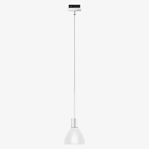Bruck Silva Pendelleuchte LED für Duolare Schiene - ø11 cm, weiß, Glas weiß günstig online kaufen